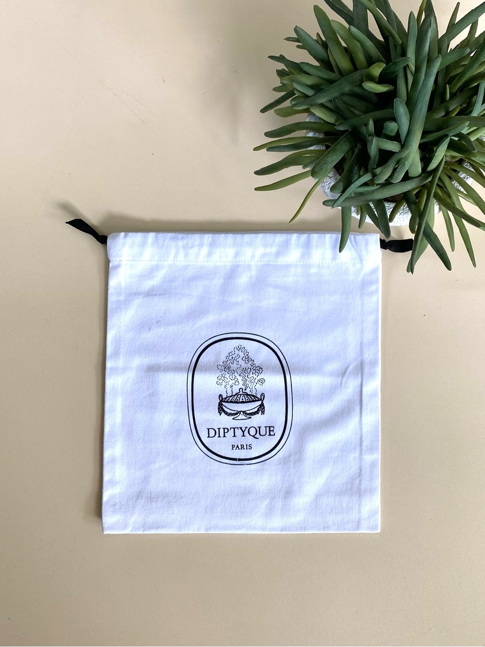 DIPTYQUE - White Logo Drawstring Dust Bag